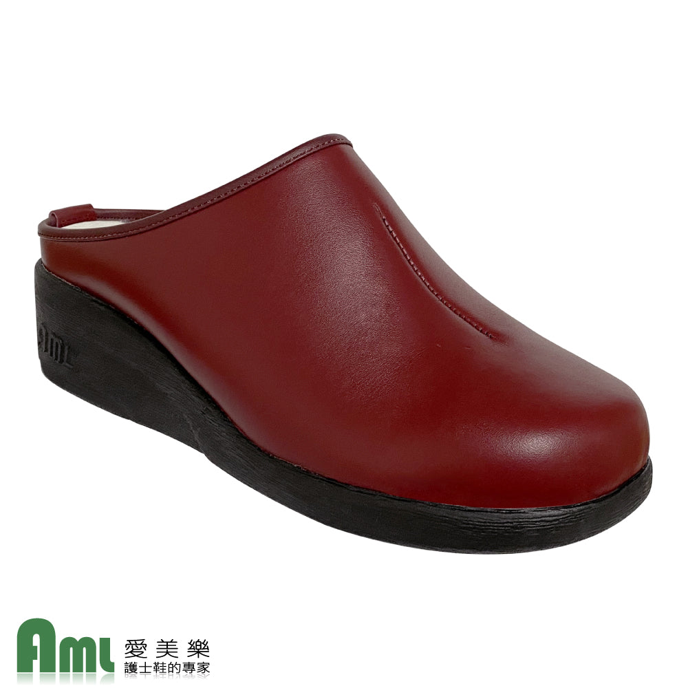 愛美樂 Aimeile MIT真皮手工鞋 輕盈設計 918 (酒紅) 舒適鞋 休閒鞋 皮鞋 女鞋