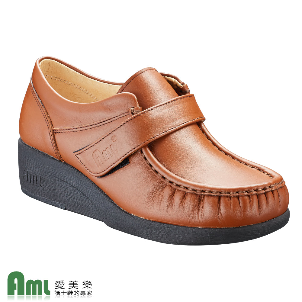 愛美樂 Aimeile MIT真皮手工鞋 輕盈設計 9510 (咖啡) 舒適鞋 休閒鞋 皮鞋 女鞋