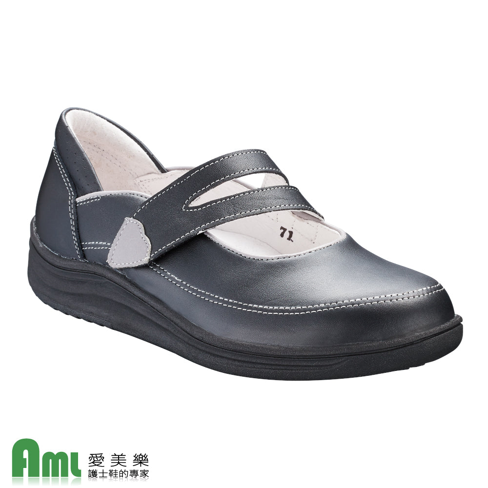 愛美樂 Aimeile 健康氣墊久站鞋 船型輕量 1302 (黑色) 事務鞋 工作鞋 通勤鞋 皮鞋 女鞋