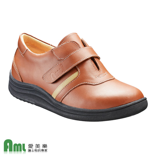 愛美樂 Aimeile MIT真皮手工鞋 船型輕量 1306 (咖啡) 舒適鞋 休閒鞋 皮鞋 女鞋