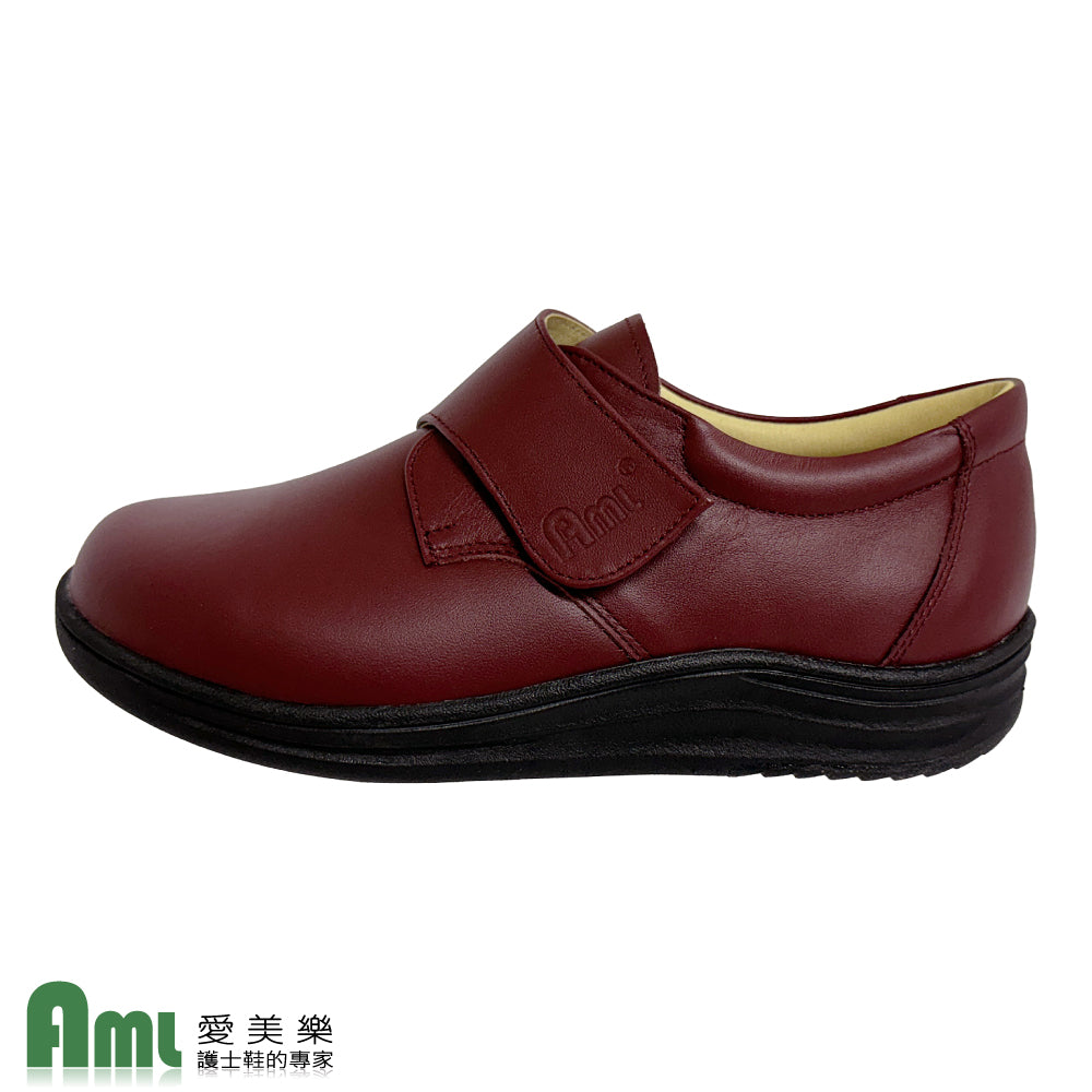 愛美樂 Aimeile MIT真皮手工鞋 船型輕量 1315 (酒紅) 舒適鞋 休閒鞋 皮鞋 女鞋