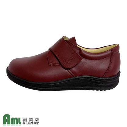 愛美樂 Aimeile MIT真皮手工鞋 船型輕量 1315 (酒紅) 舒適鞋 休閒鞋 皮鞋 女鞋