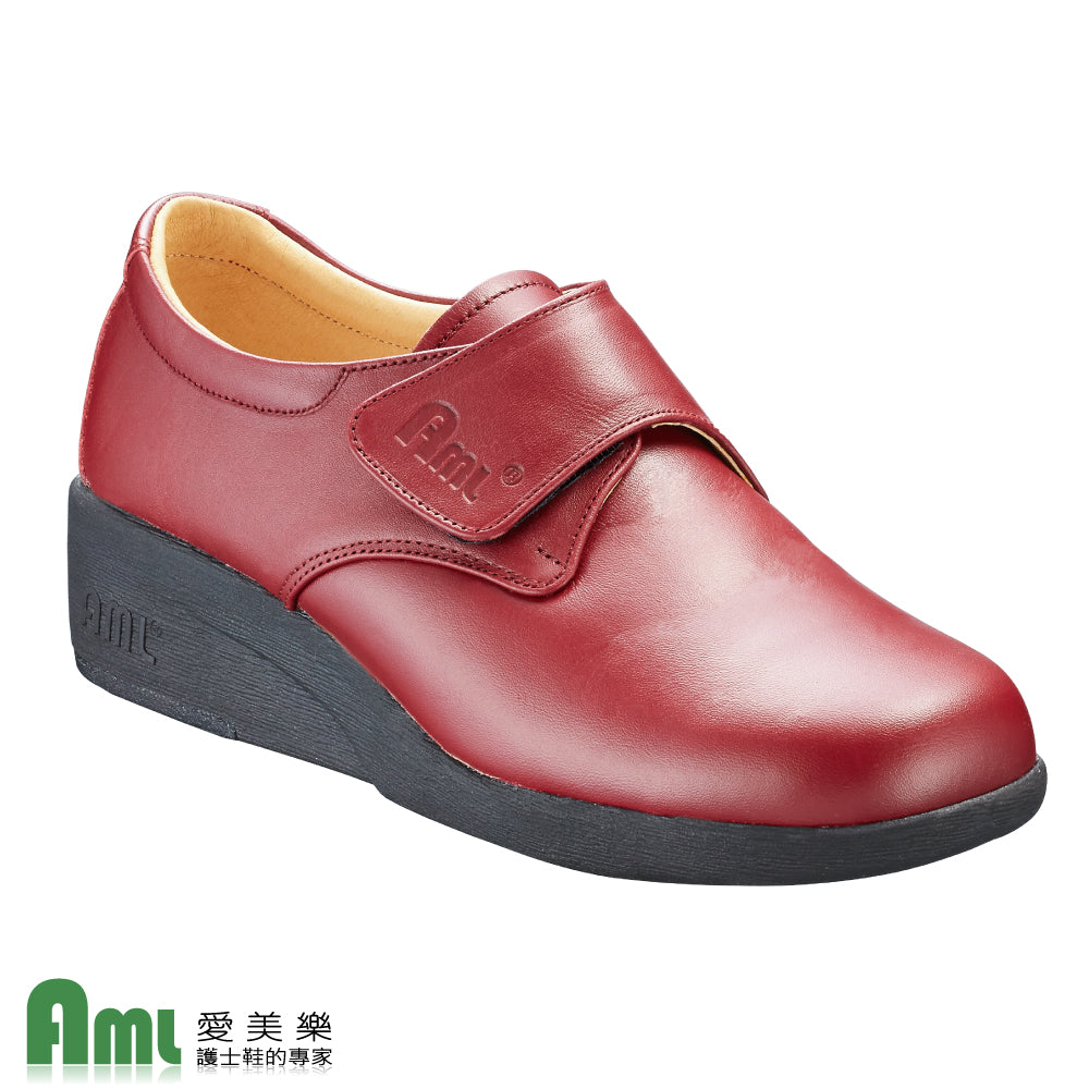 愛美樂 Aimeile MIT真皮手工鞋 輕盈設計 915 (酒紅) 舒適鞋 休閒鞋 皮鞋 女鞋